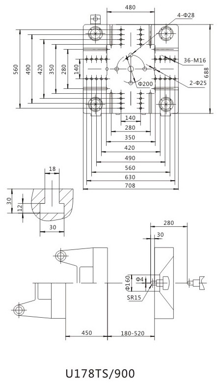 Термопластавтомат Sonly U178TS PVC чертежи плит